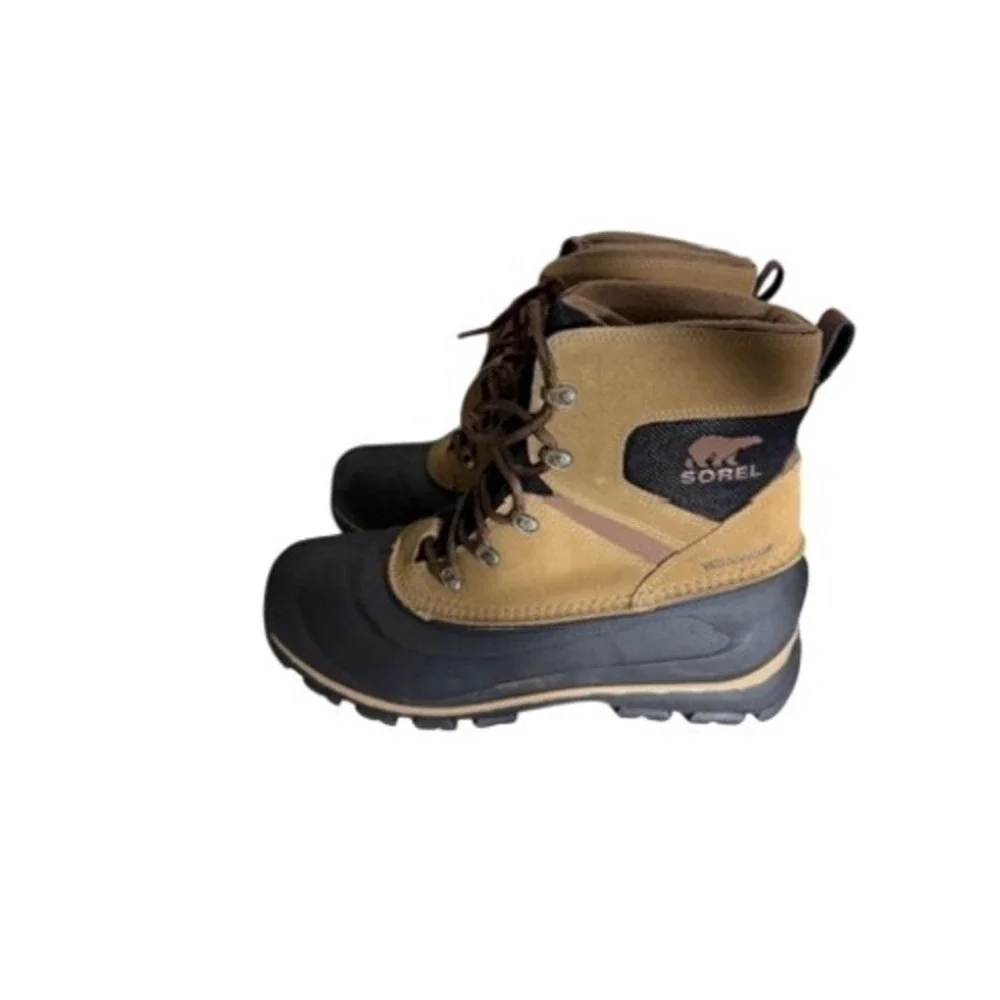 Sorel Mens NM2737-257 Tan Brown Waterproof Insulated Winter Snow Boots Size 10